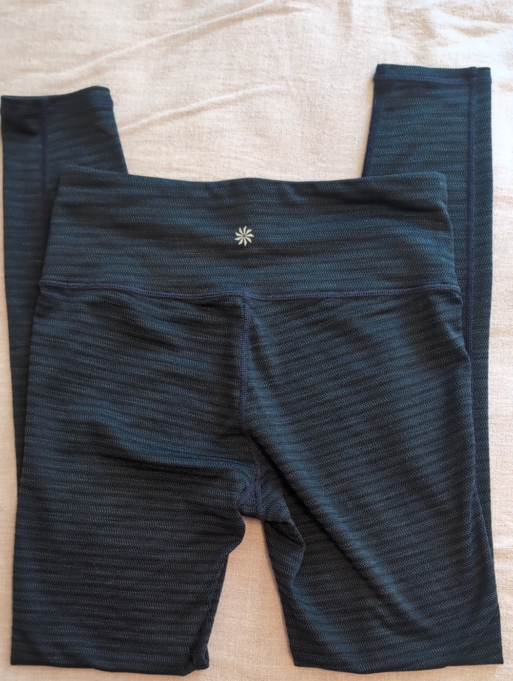 Athleta Navy Blue Heathered Performance Leggings